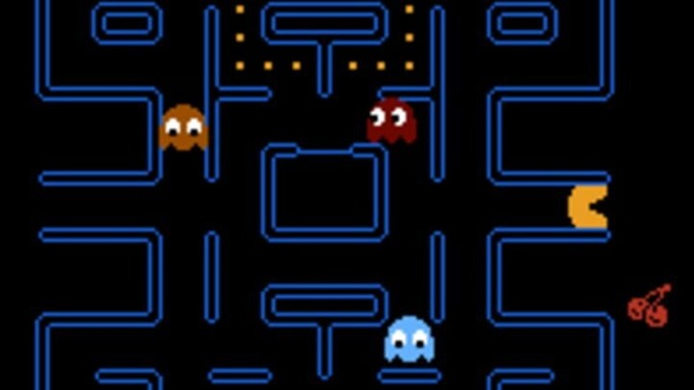 Pac-Man Maze Example with Blobs and Cherry