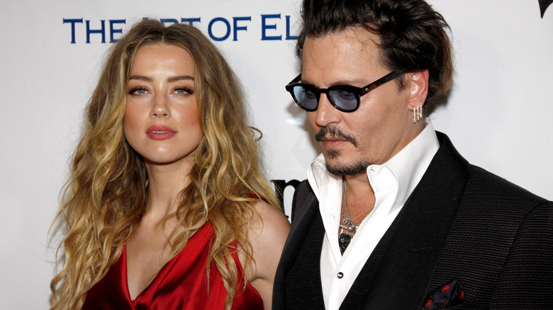 Amber Heard Johnny Depp event