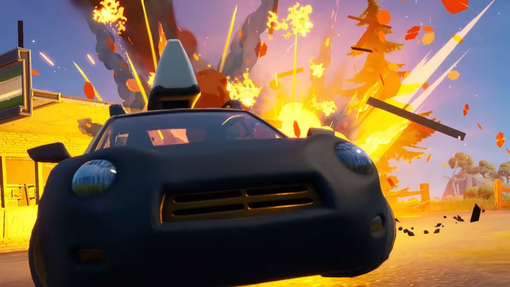 fortnite, epic games, battle royale, chapter 2, season 3, cars, vehicles, how, work, physics, traction, weight, speed, grass, road