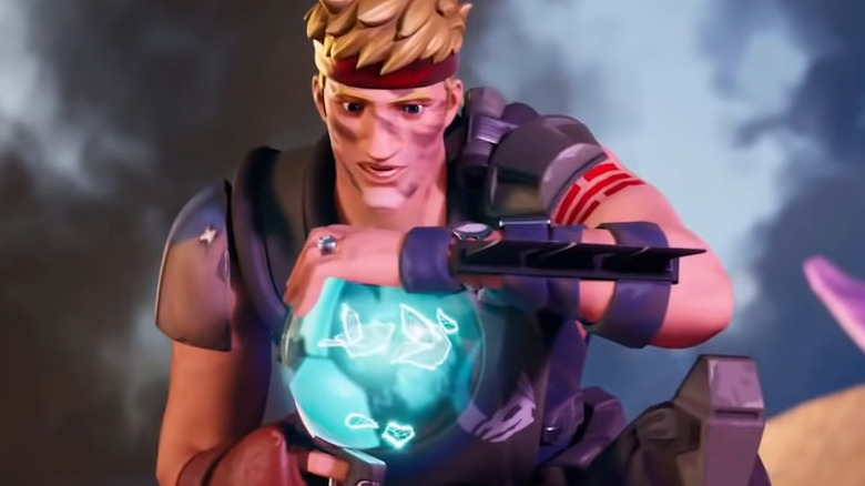 Jonesy holding orb in primal trailer