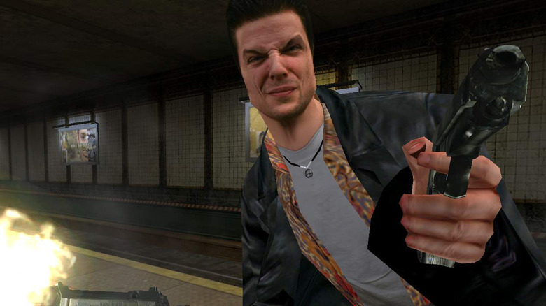 Max Payne holding gun