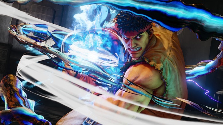 street fighter 5 ryu hadouken, street fighter v hadouken