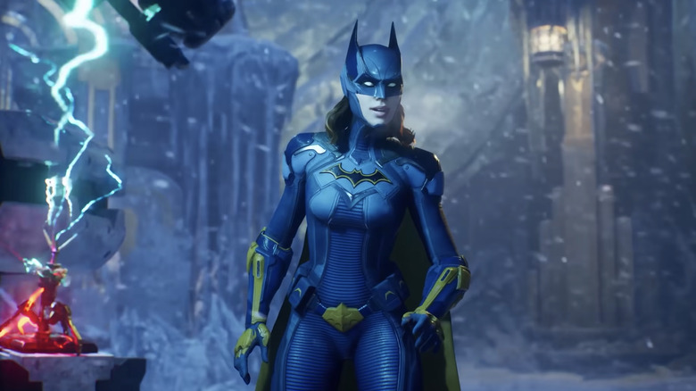Batgirl in Mr. Freeze's lair