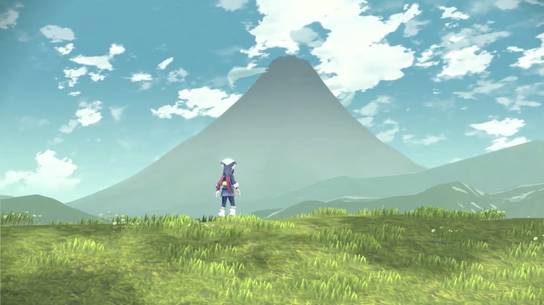 Pokemon main character looking at horizon