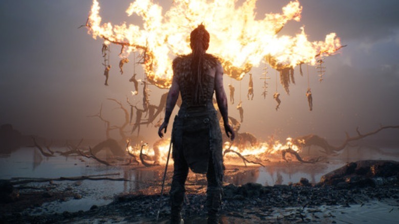 Hellblade: Senua's Sacrifice burning tree 