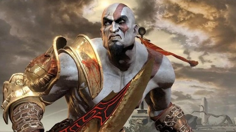 Kratos looking up