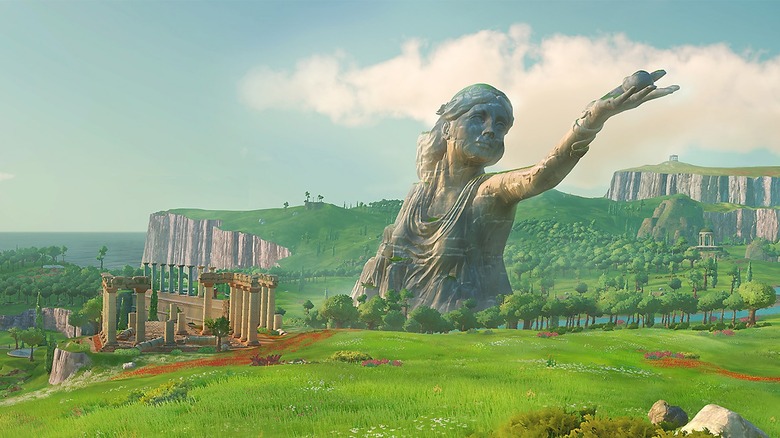 Gods Monsters field statue