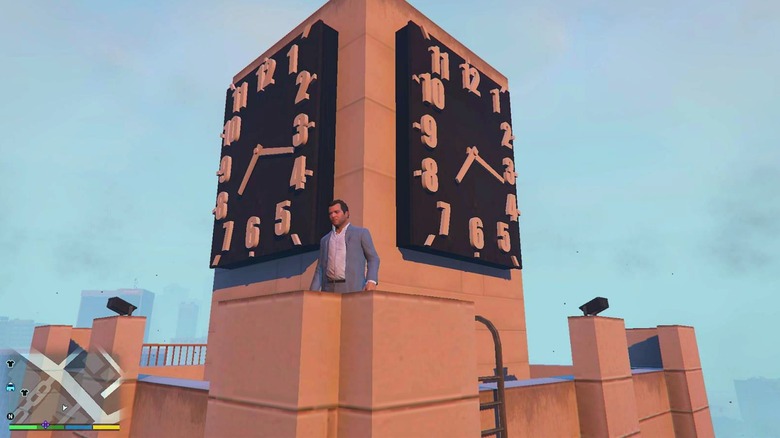 Michael on clock tower