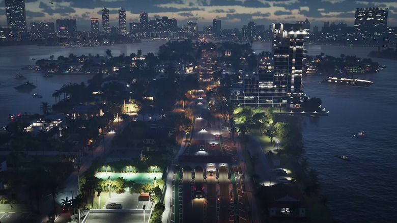 Vice City overhead shot