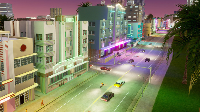traffic in GTA: Vice City