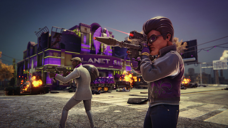 Saints Row 3 bazooka with big head