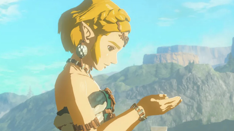 Zelda hands cupped