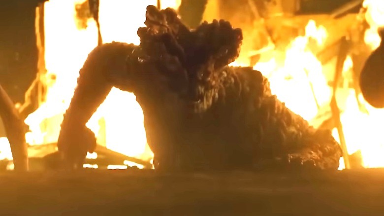 Bloater crawling out of flames