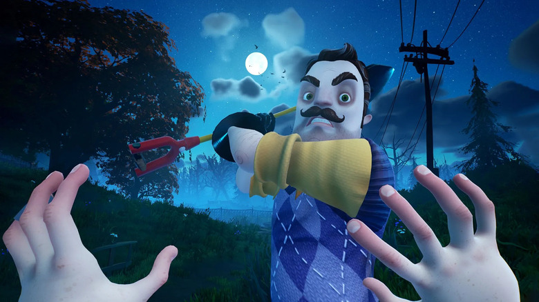 Hello Neighbor 2 antagonist swinging shovel