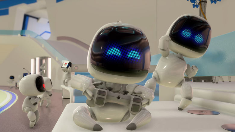 Astro bot playing playstation 1