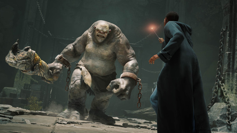 wizard fighting a troll