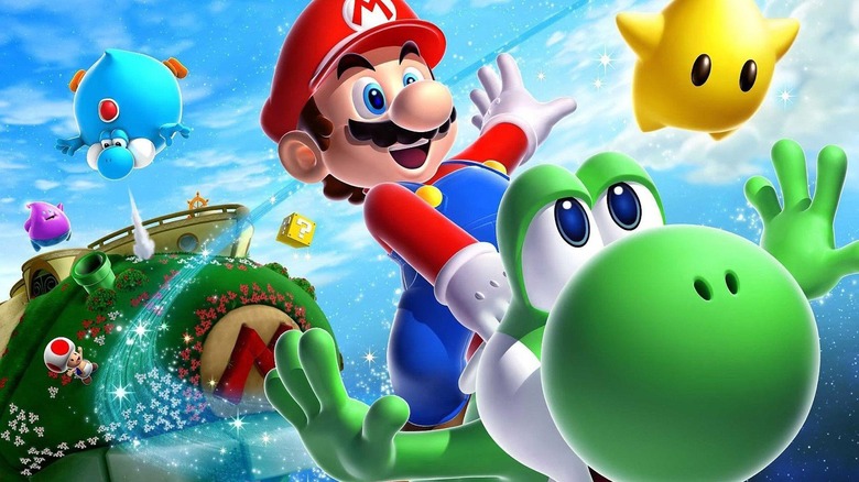 Mario riding Yoshi