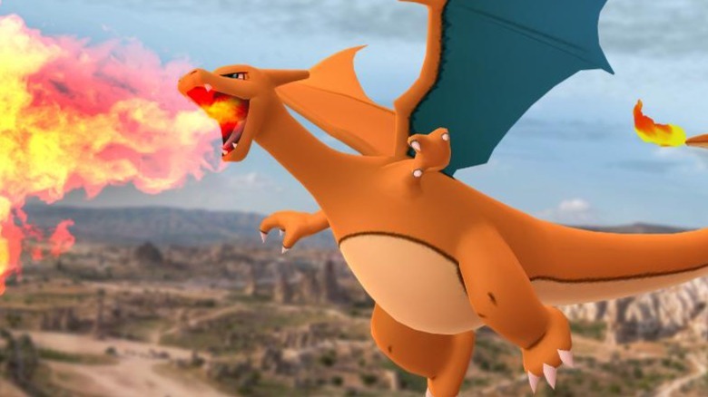 Pokemon Go Charizard flying