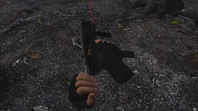 Resident Evil 4 VR Fingerless Gloves Loading Gun