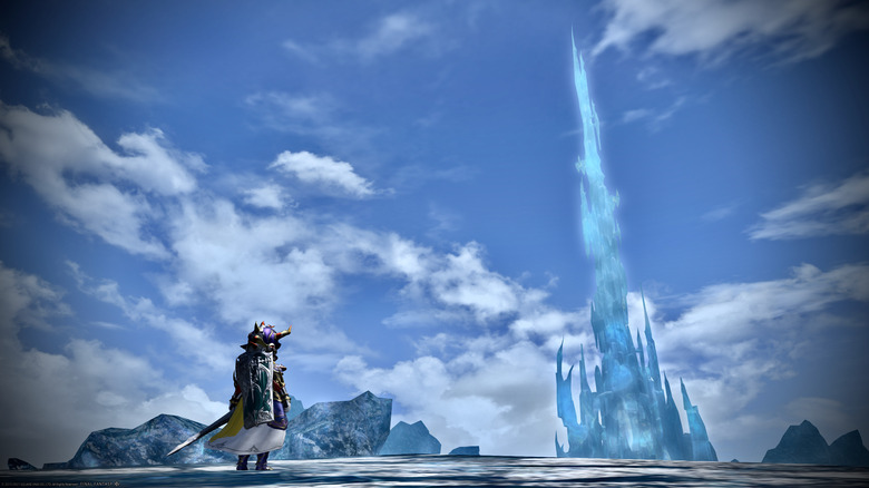 Warrior of Light at Crystal Tower