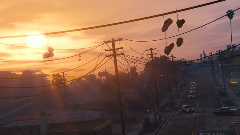 GTA 5 San Andreas sunset