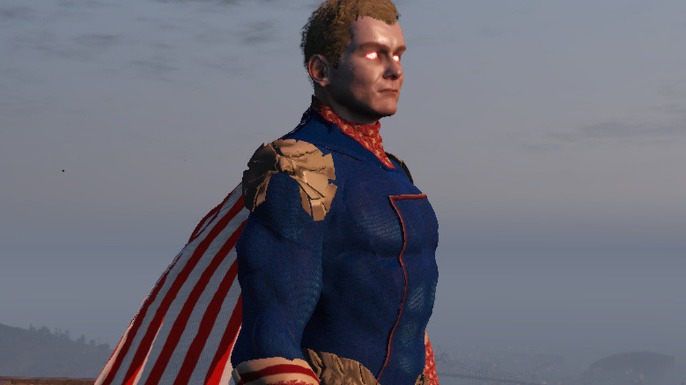 Homelander mod without glowing eyes.