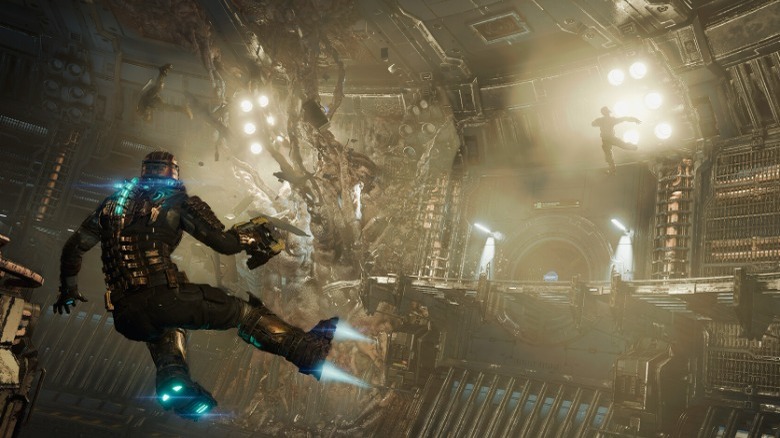 Dead Space remake floating on spaceship