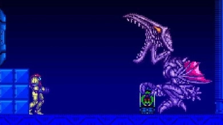 Samus battles Ridley