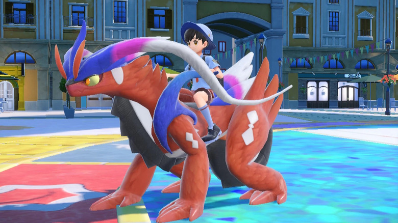 Pokemon Scarlet trainer on Koraidon