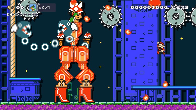 Mecha Bowzilla in Super Mario Maker 2