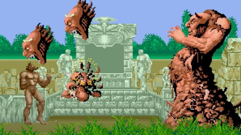 Altered Beast fighting boss