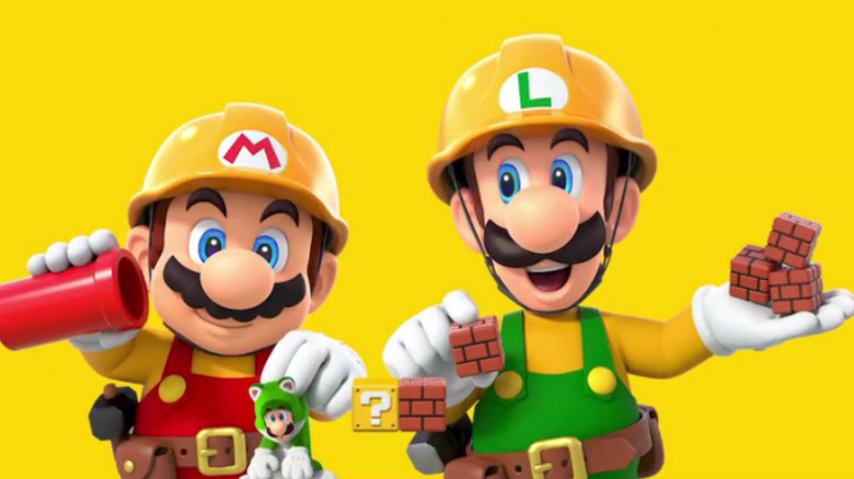 Mario Maker Mario and Luigi