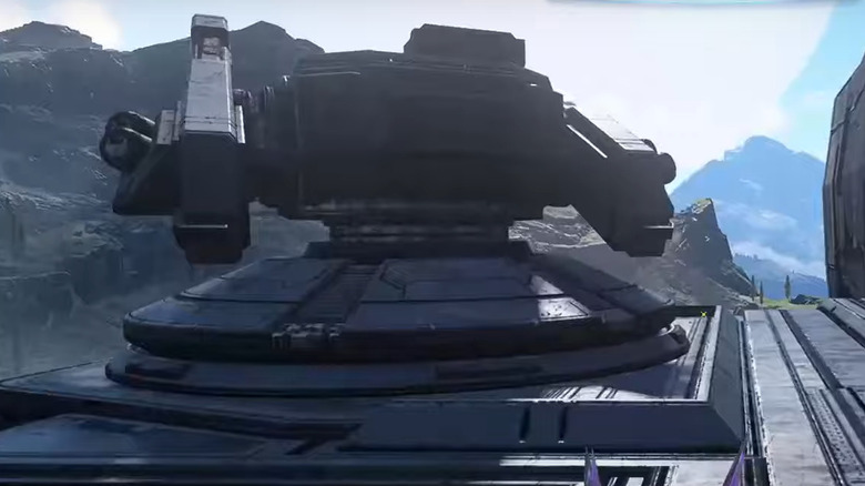 One of the cannons from Halo Infinite