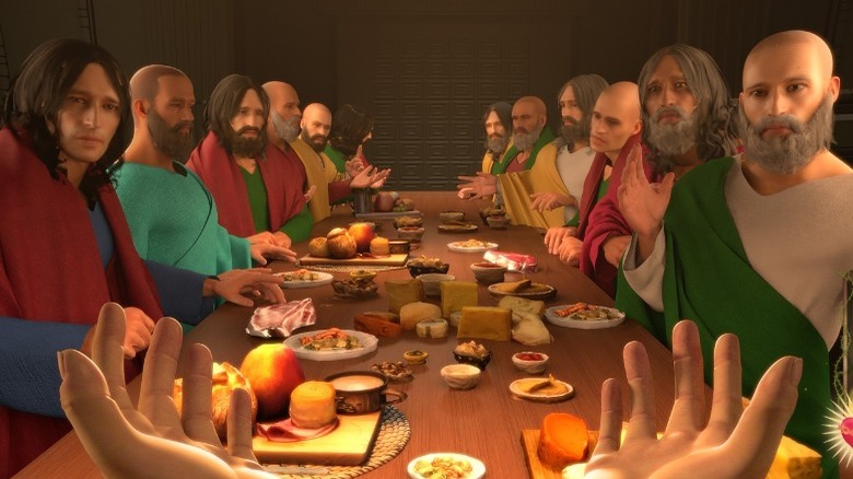Jesus speaking to apostles