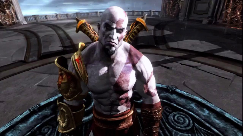Kratos glares ahead