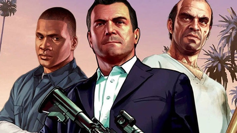 Grand Theft Auto 5 Trevor, Franklin, and Michael