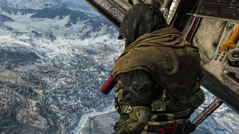 Call of Duty Warzone jumping out of plane