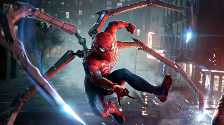 Spider-Man on metal legs
