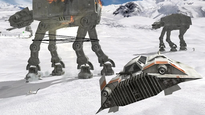 Snow Speeder attack on Hoth