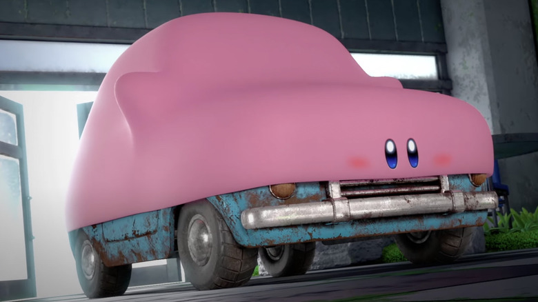 Kirby Mouthful Mode Car