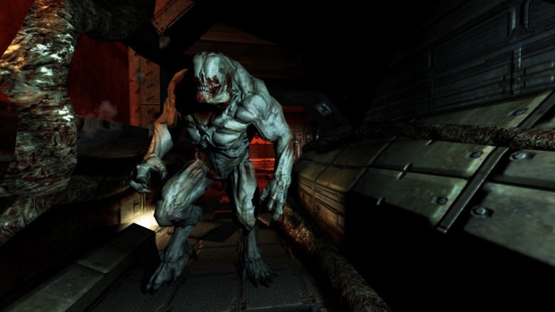 doom 3 hell knight hallway