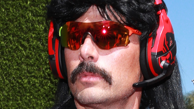 Dr Disrespect in red shades and headset