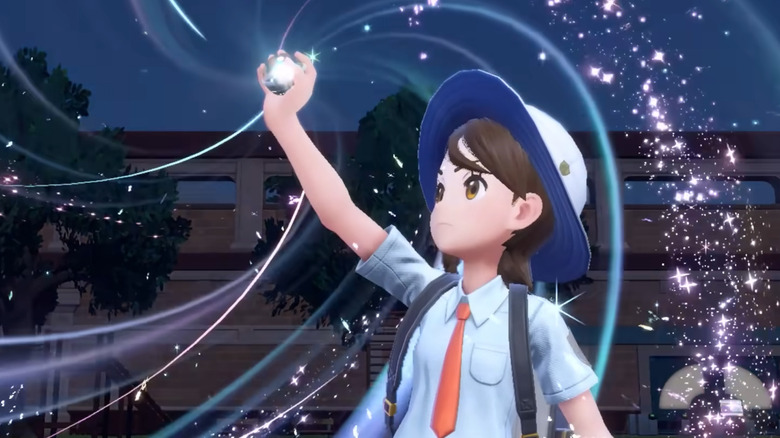 Pokemon trainer with special ball