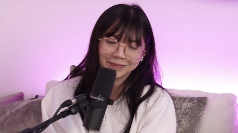 LilyPichu White longsleeve Trash Taste podcast