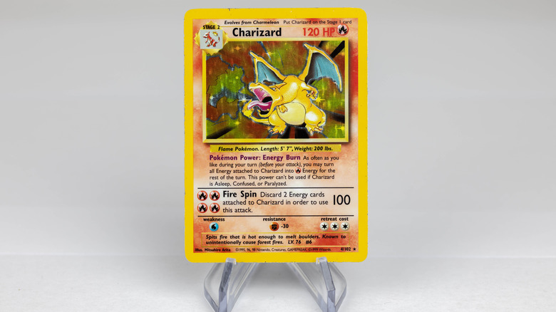Pokemon rare Charizard card