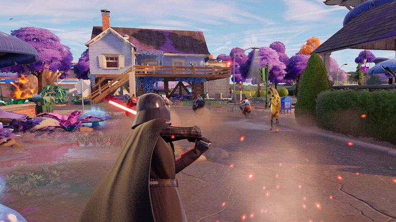 Fortnite Darth Vader lightsaber block