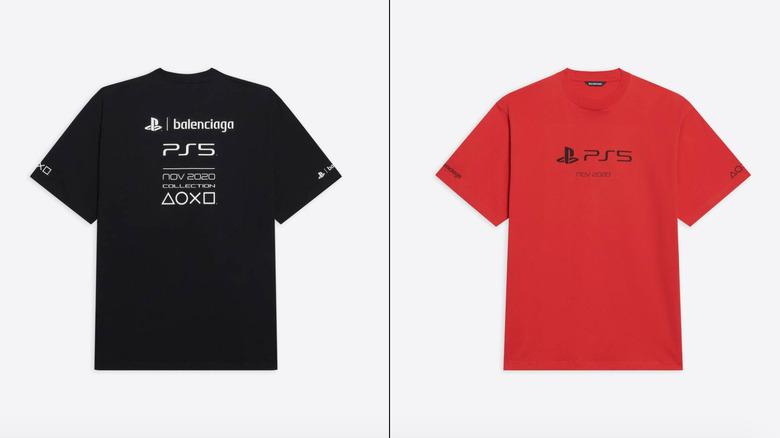 PlayStation Boxy T-Shirt Black and Red