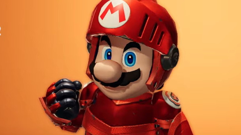 Mario in knight armor