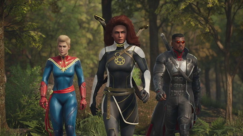 the Hunter with Captain Marvel and Blade