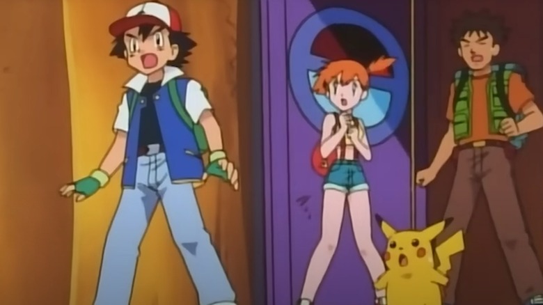 Ashe, Brock, Misty and Pikachu from Pokemon